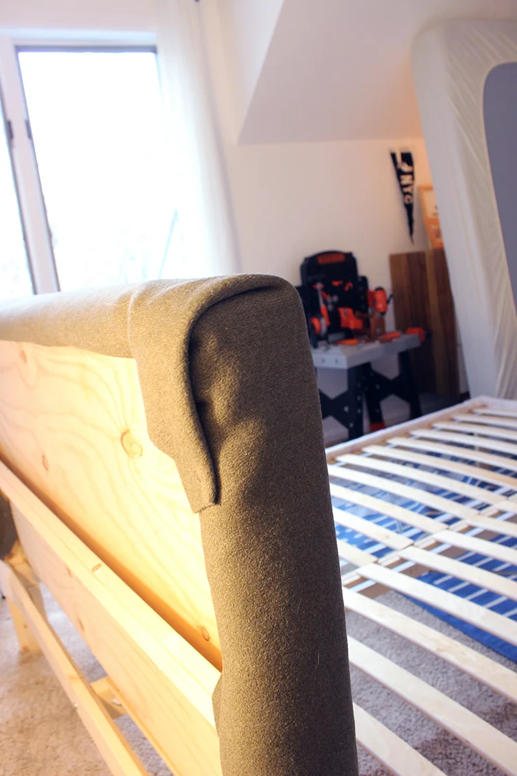 DIY Ikea Hack Upholstered Bed — Lauren Koster Creative
